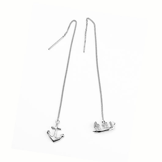 Anchor And Ship Earrings