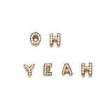 Showtime (alphabet) Pin / 9ct gold