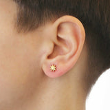 Button Star Stud Earring