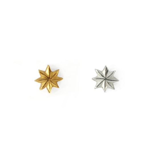 Button Star Stud Earring