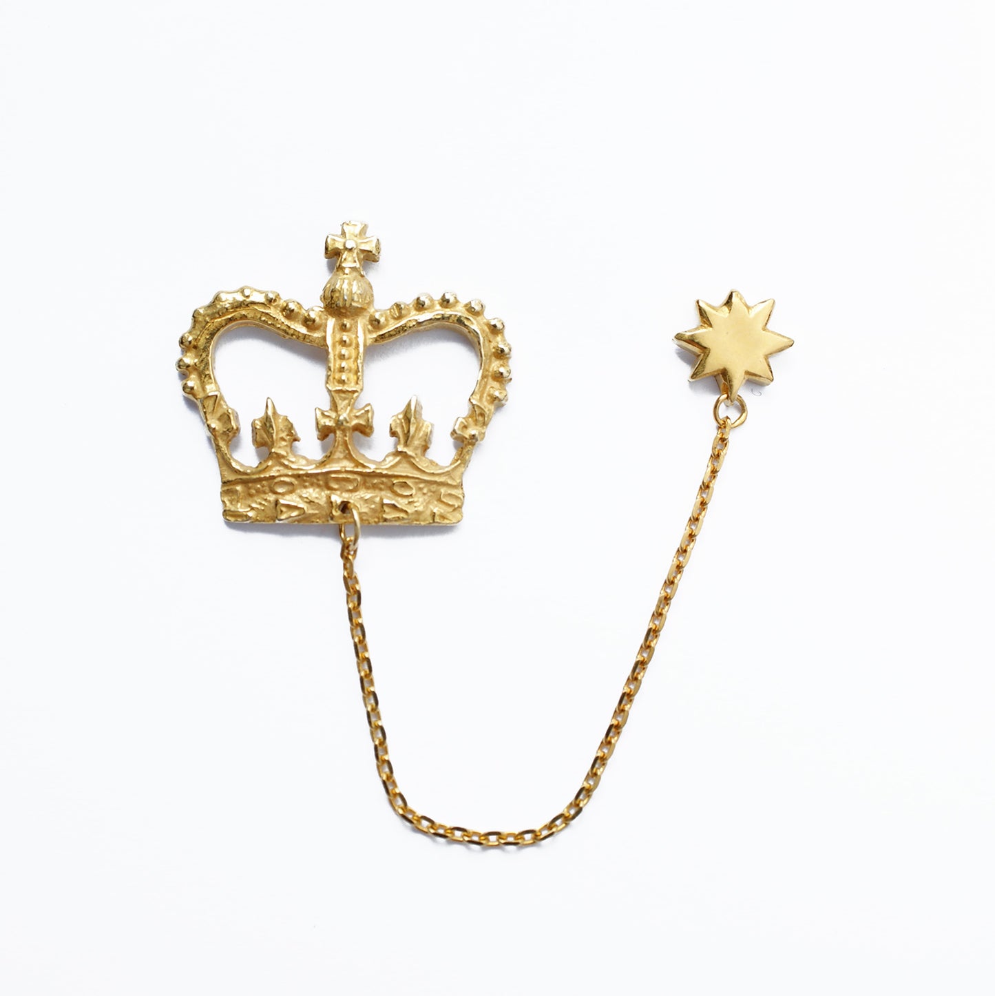 王冠と星のピン