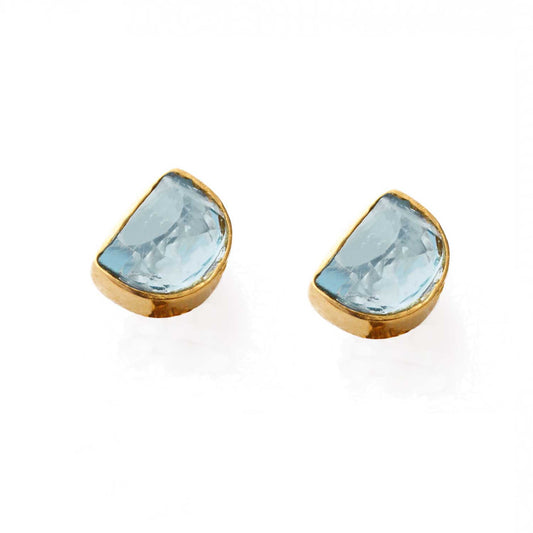 Half Moon Stud Earrings