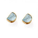 Half Moon Stud Earrings