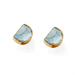 Half Moon Stud Earrings