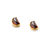 Half Moon Stud Earrings