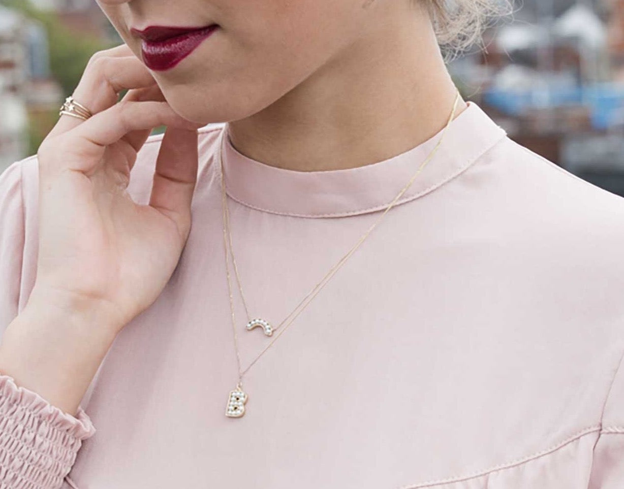 Pearl Rainbow Necklace