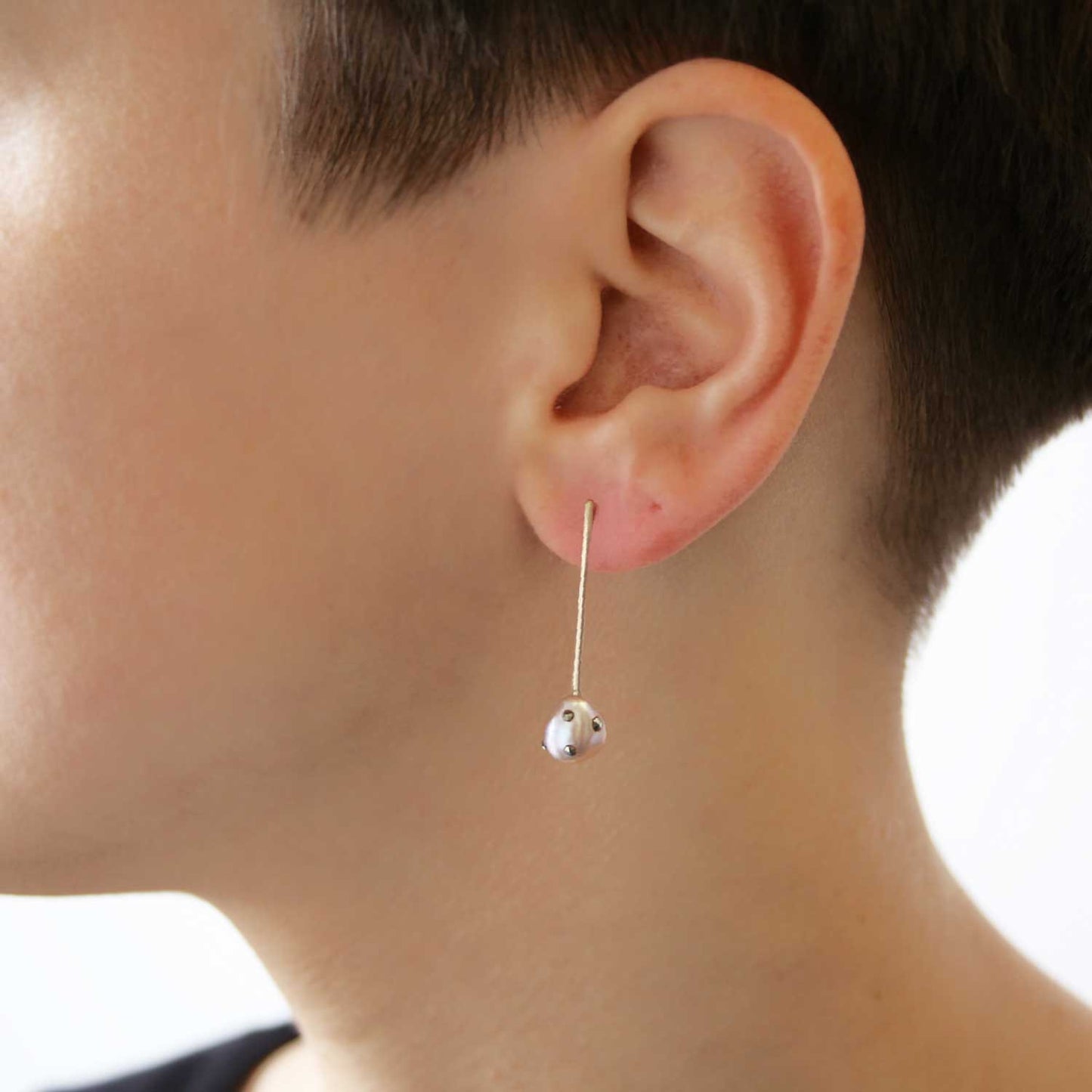 Polka Dot Baton Earring