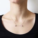 Polka Dot Pearl Baton Necklace
