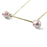 Polka Dot Pearl Baton Necklace