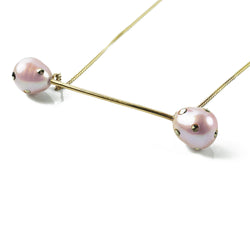Polka Dot Pearl Baton Necklace