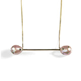 Polka Dot Pearl Baton Necklace