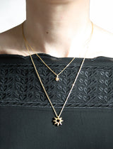 Button Star Necklace
